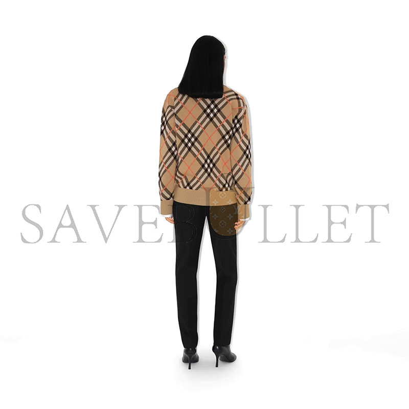 Bv*b*rry woll-mohairmisch-cardigan in check 80934911
